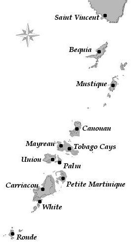 Grenadines map