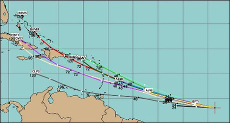 trajectoire tempete tropicale