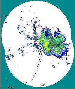 Image radar Antilles