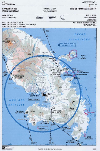 Carte aro Martinique